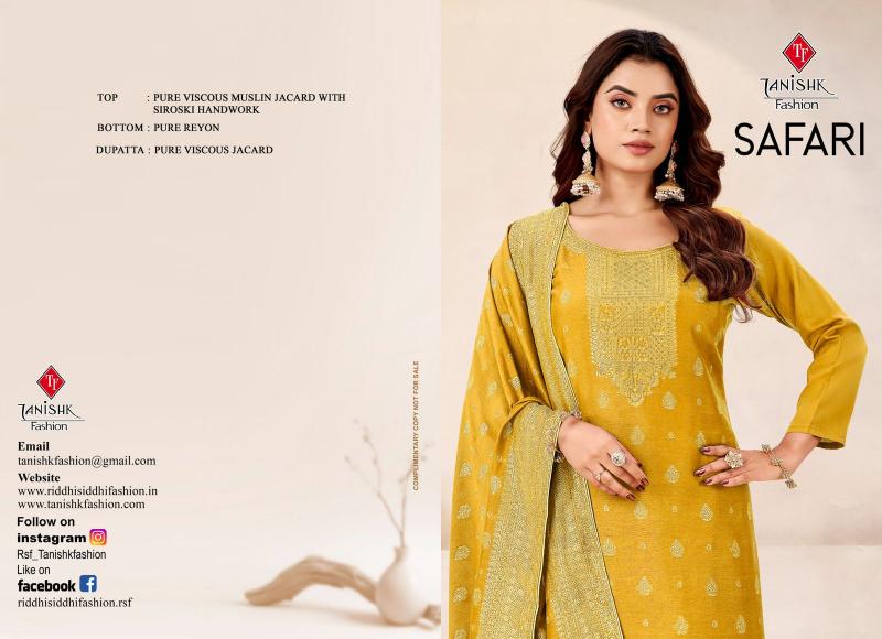Tanishk safari crepe dress material wholesaler in delhi